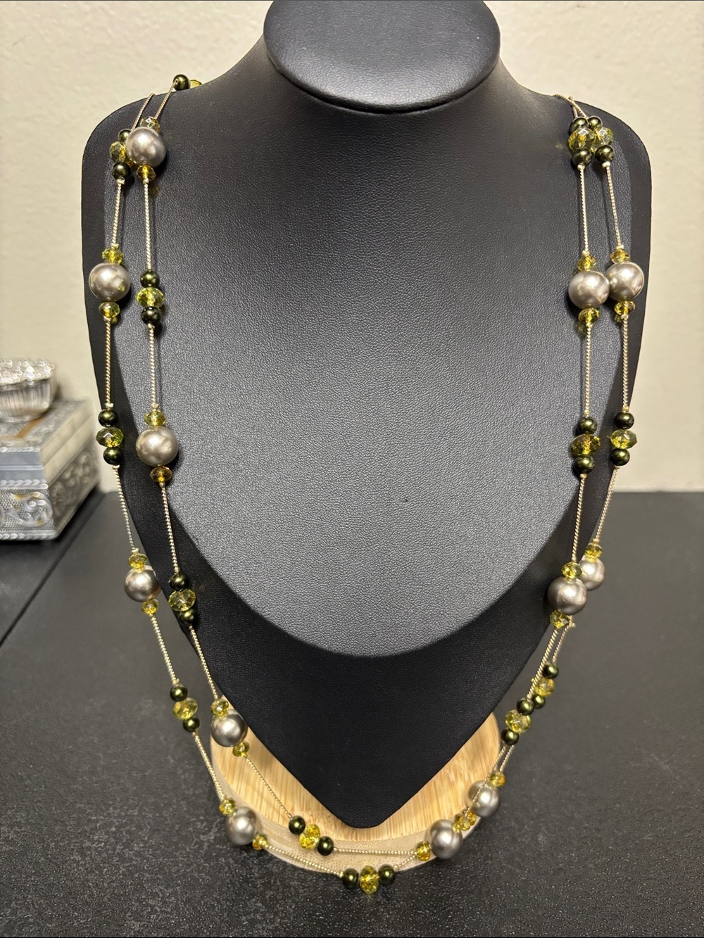 NWT Station Faux Pearl Long Beaded Necklace